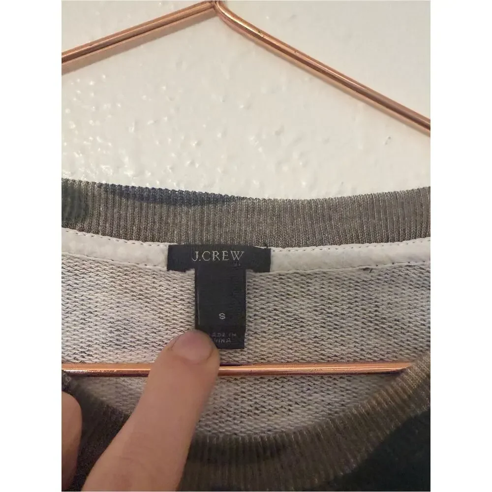 J. Crew Olive & Black Camo Pullover